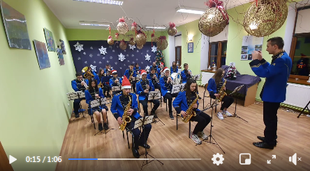 Życzenia świąteczne od Orkiestry Dętej z GOK w Nieliszu