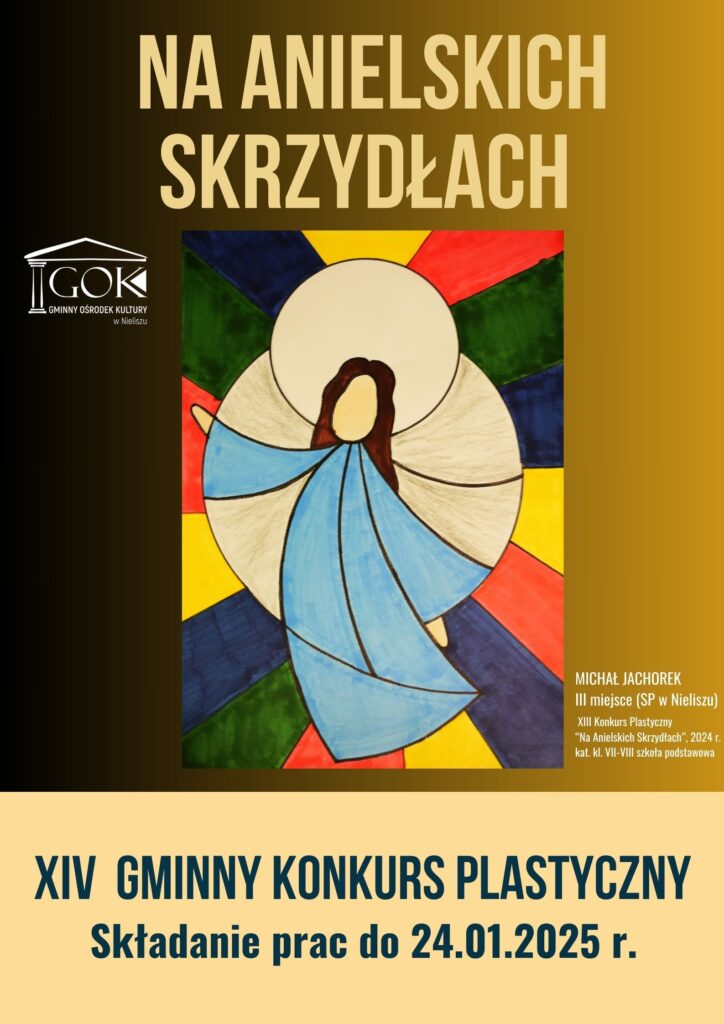 XIV KONKURS PLASTYCZNY „ NA ANIELSKICH SKRZYDŁACH”  2025