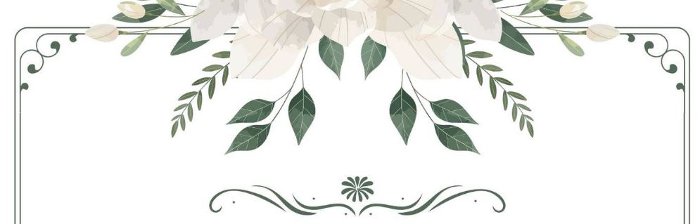 liście i kwiaty papeteria