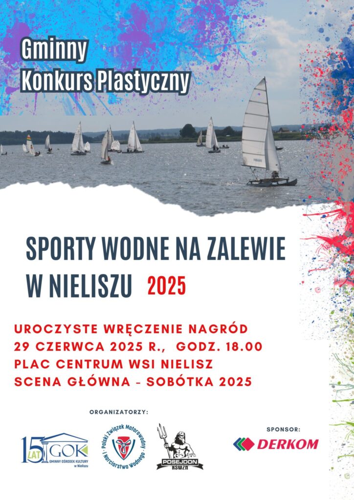 Rozstrzygnięcie konkursu plastycznego „Sporty wodne na zalewie w Nieliszu"!