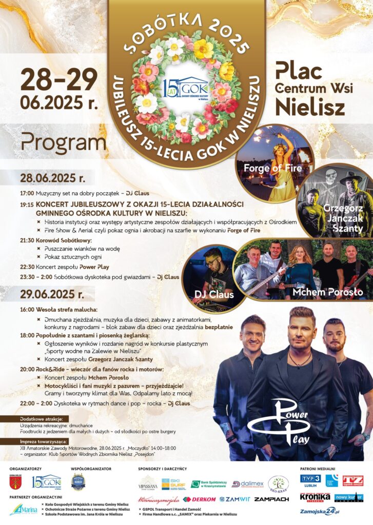 Plakat zaproszenie na sobótkę