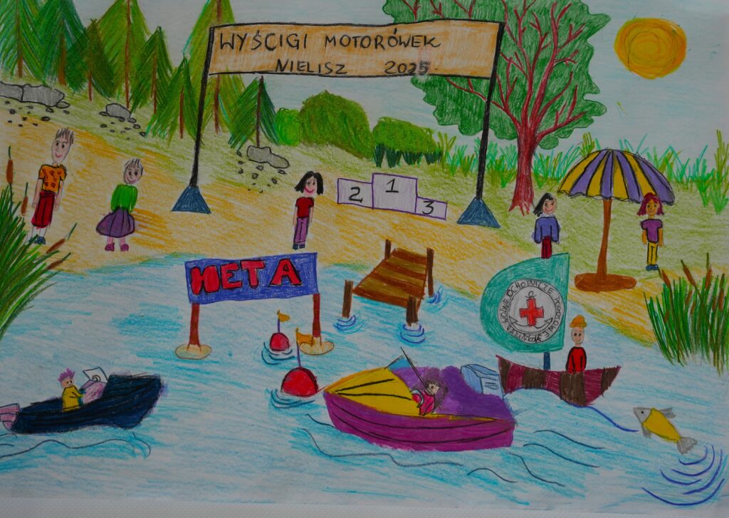 Wystawa nagrodzonych i wyróżnionych prac w konkursie plastycznym ,,Sporty Wodne na Zalewie w Nieliszu"