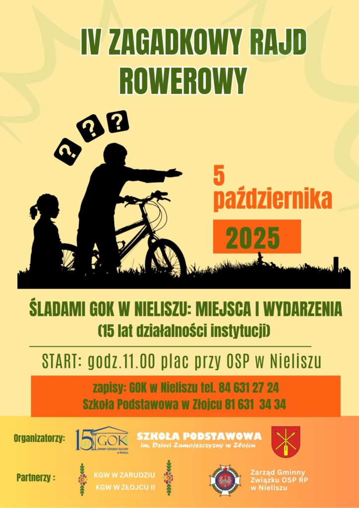 plakat zagatkowy rajd