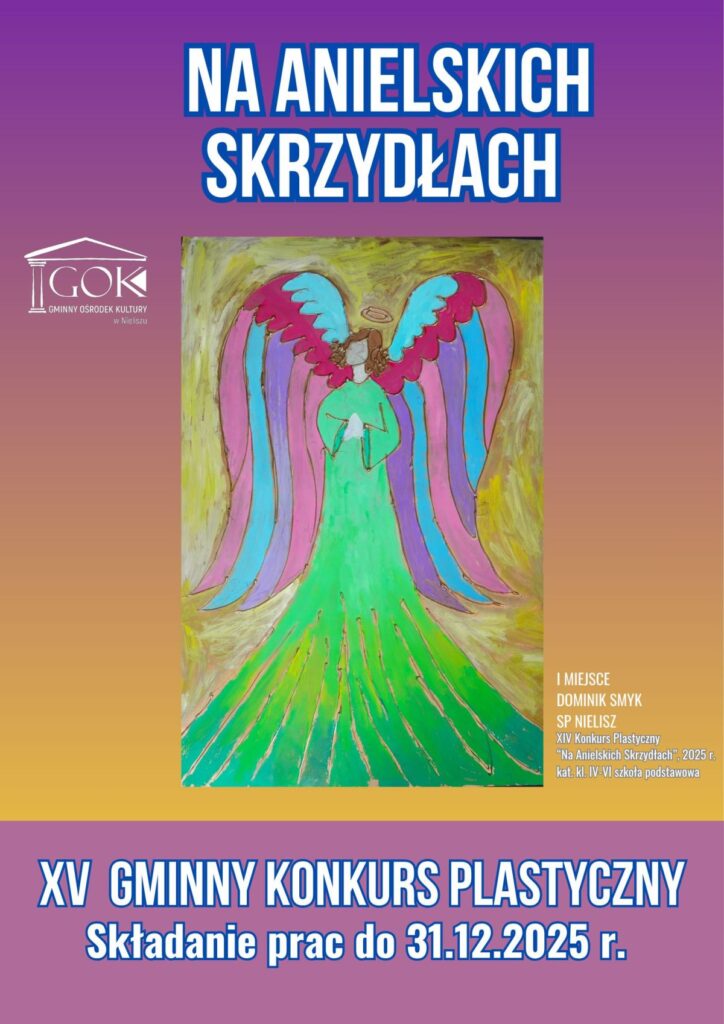 XV GMINNY KONKURS PLASTYCZNY „NA ANIELSKICH SKRZYDŁACH” – EDYCJA JUBILEUSZOWA 2026