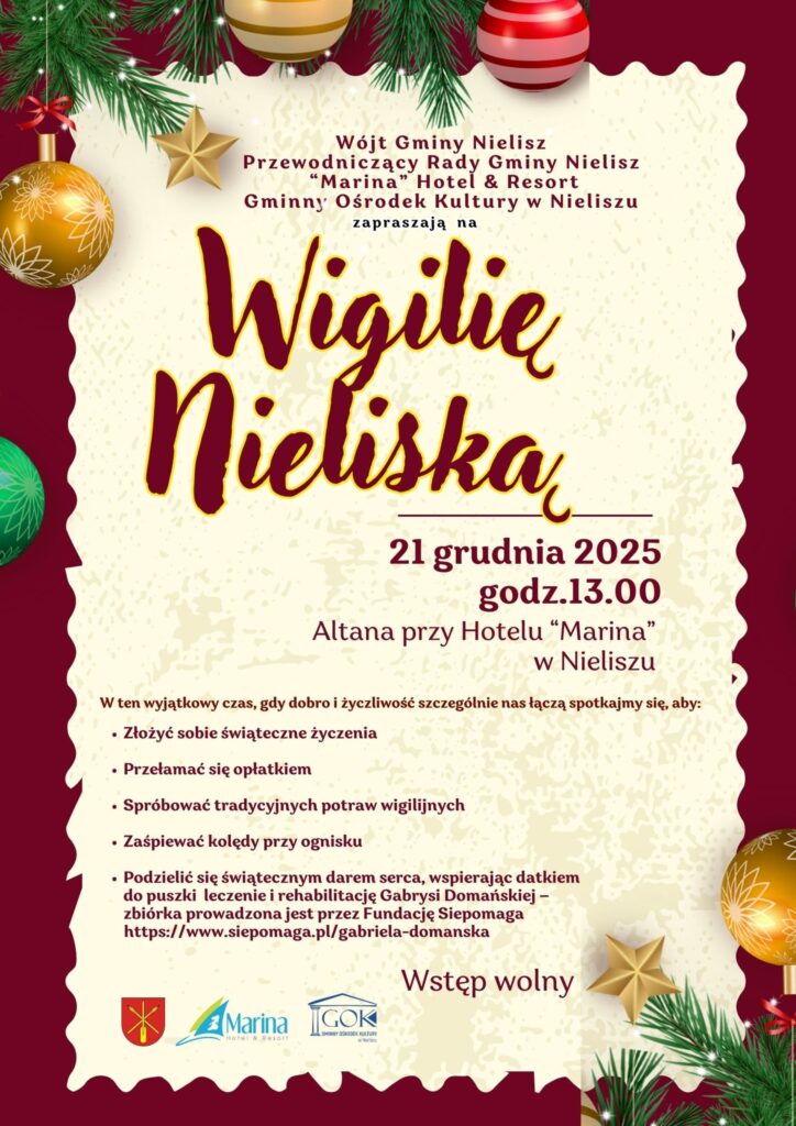 Zapraszamy na Wigilię Nieliską!