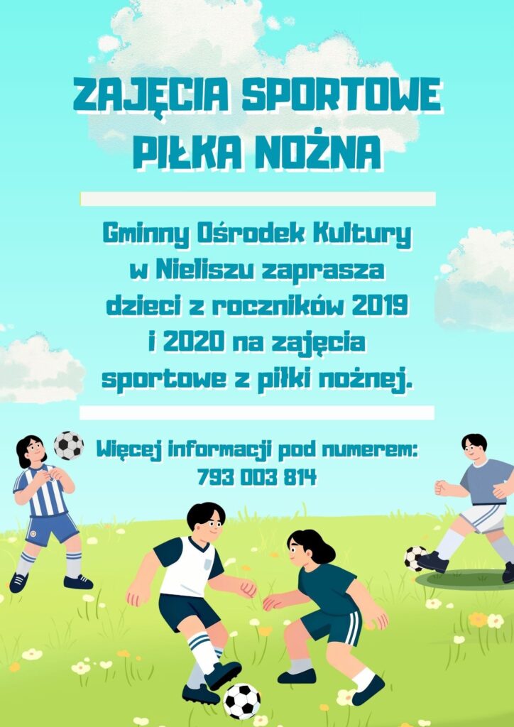 Zapraszamy na zajęcia sportowe, piłka nożna