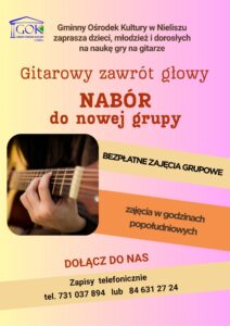 plakat nabór do nowej grupy