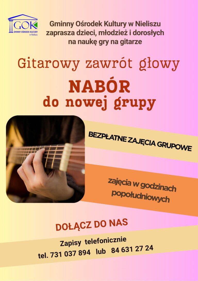 plakat nabór do nowej grupy